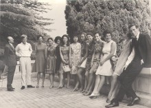 Gruppo di allievi del Corso di perfezionamento a Villa Elena di Lugano 1969