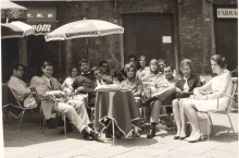 Momento di relax durante il Corso alla "Chigiana"  di Siena 1966