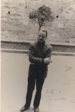 Michelangeli nel cortile dell'Accademia "Chigiana" 1966